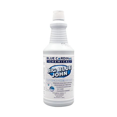 Big Blue John acid-based cleaner for scale, rust, water stains, and calcium deposits