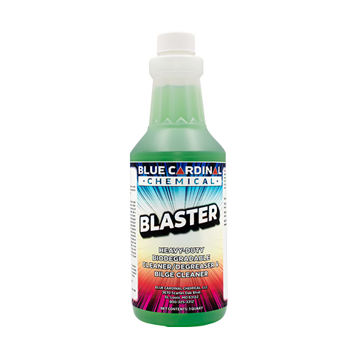 Blaster water-based alkaline cleaner and degreaser for machinery floors walls and ovens
