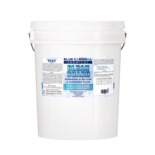 Clean Guard concentrated windshield cleaner and de-icer for ice-free visibility