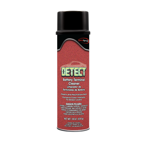 Detect Battery and Terminal Cleaner for corrosion removal and acid leak detection