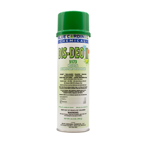 Dis Deo 2 fresh-scented disinfectant kills staph, MRSA, H1N1, and prevents mold and mildew