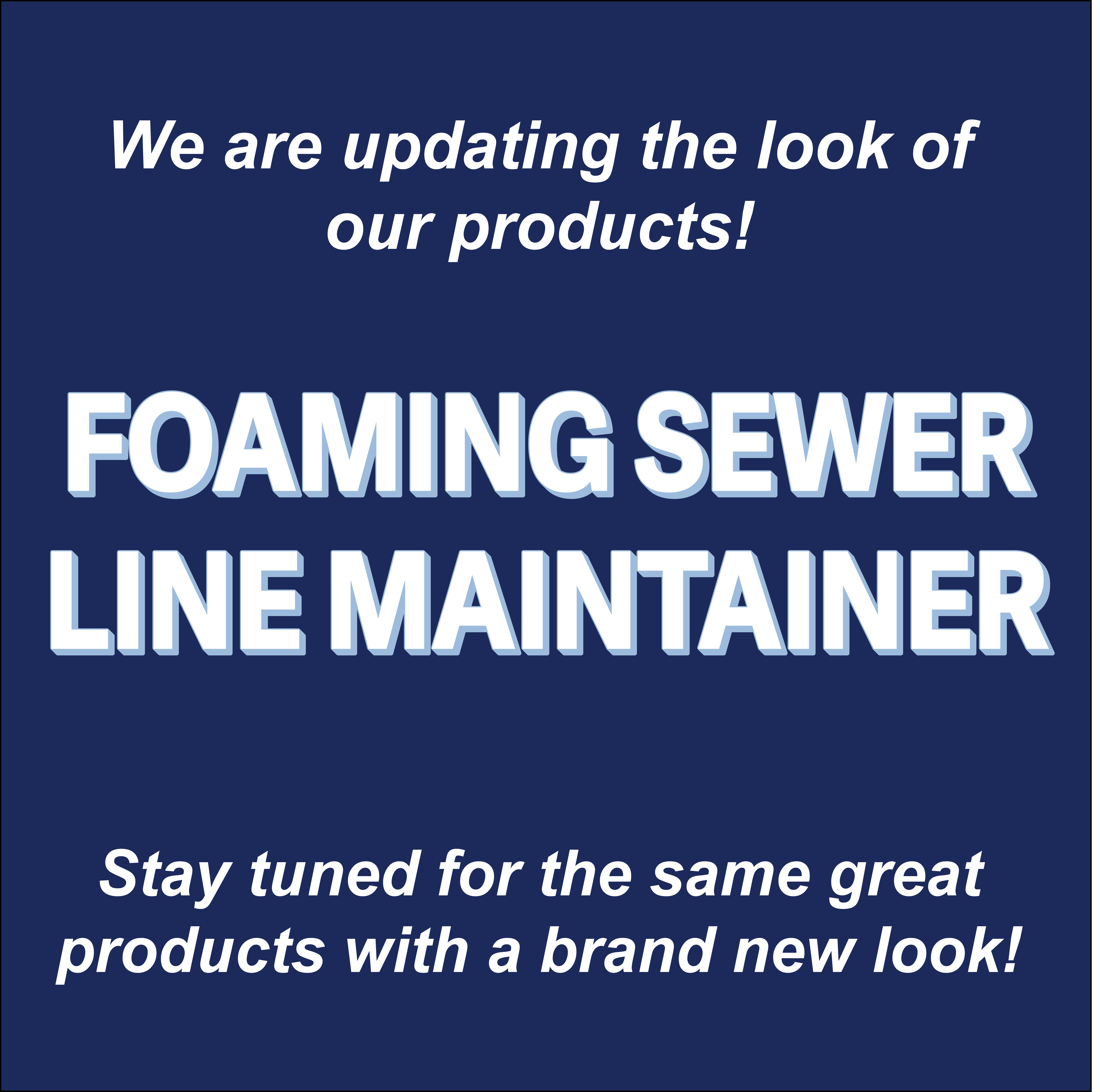 Foaming Sewer Line Maintainer Blue Cardinal Chemical