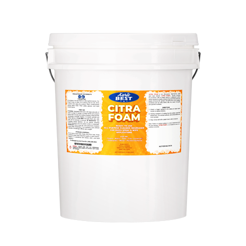Citra Foam all-purpose high-foaming cleaner removes dirt grease and grime from walls floors and surfaces
