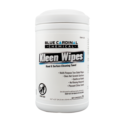 Kleen Wipes multi-purpose two-sided heavy-duty wipes for cleaning hands, surfaces, and removing dirt and grime