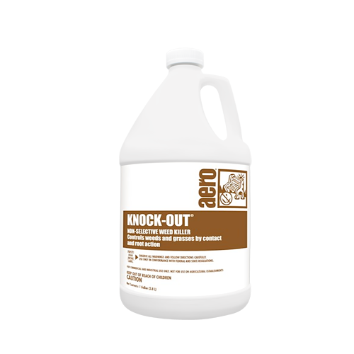 Knock Out solvent-based soil sterilant with Bromacil and 2,4-D for long-term weed and grass control