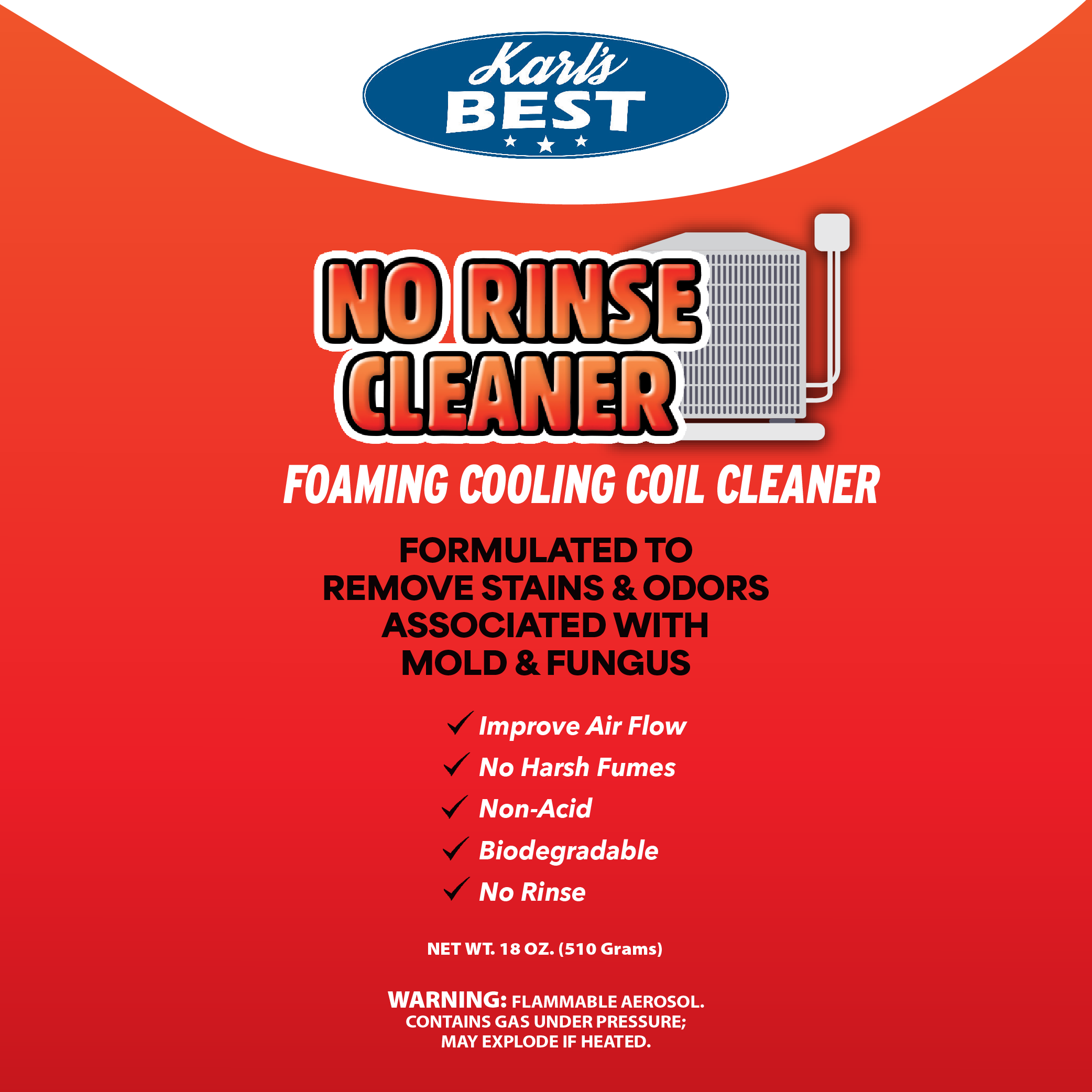 NoRinse Coil Cleaner Blue Cardinal Chemical