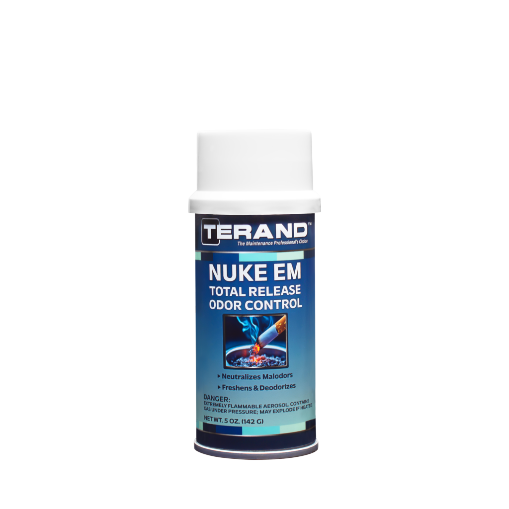Nuke Em total release odor neutralizer for fire, smoke, flood, urine, and decay odors