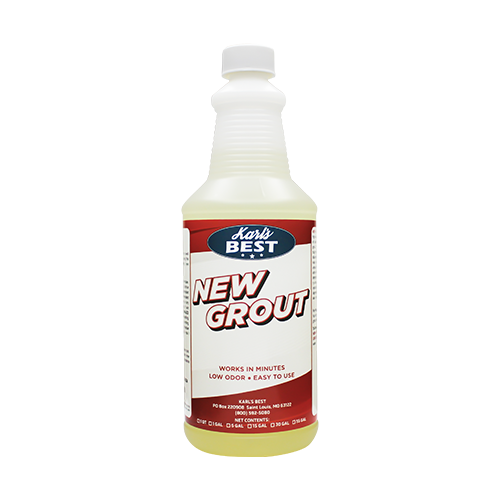 New Grout high-sudsing acid cleaner for restoring grout and removing hard water stains and soap scum
