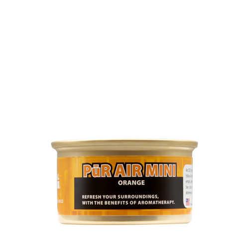 PūR AIR Mini Orange gel cup air freshener with sweet orange fragrance