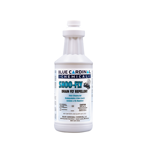 Shoo Fly RTU drain cleaner with citronella eliminates drain flies, odors, and digests grease buildup