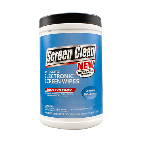 Screen Clean anti-static electronic wipes safely remove dirt and debris from LCD screens laptops and phones