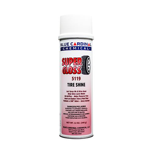 Super Gloss Tire Shine for deep, long-lasting gloss and tire protection