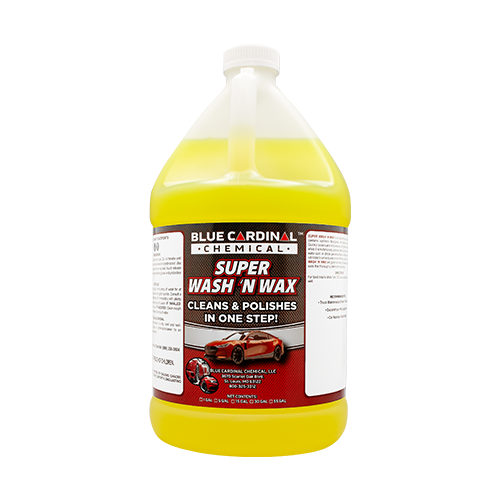 Super Wash n Wax car cleaner for dust, dirt, grime, and road film with high-gloss shine