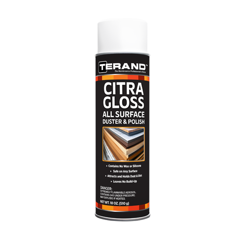 Citra Gloss citrus furniture polish and multi-surface cleaner that dusts and shines