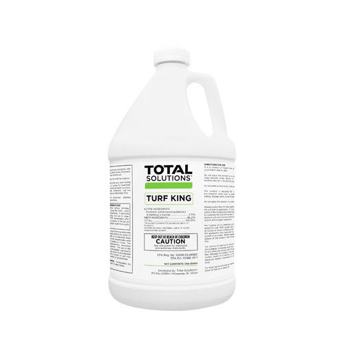 Turf King concentrated total-kill herbicide with 3.73% Prometon for up to 12 months residual control