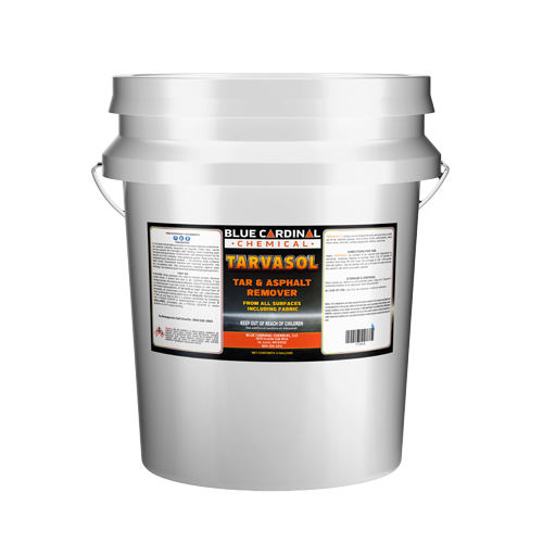 Tarvasol solvent-based cleaner for removing tar, asphalt, grease, and oil from vehicles and equipment