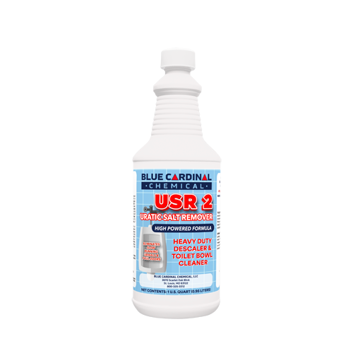 USR 2 Uratic Salt Remover dissolves uric acid calcium scale rust stains for toilets and urinals